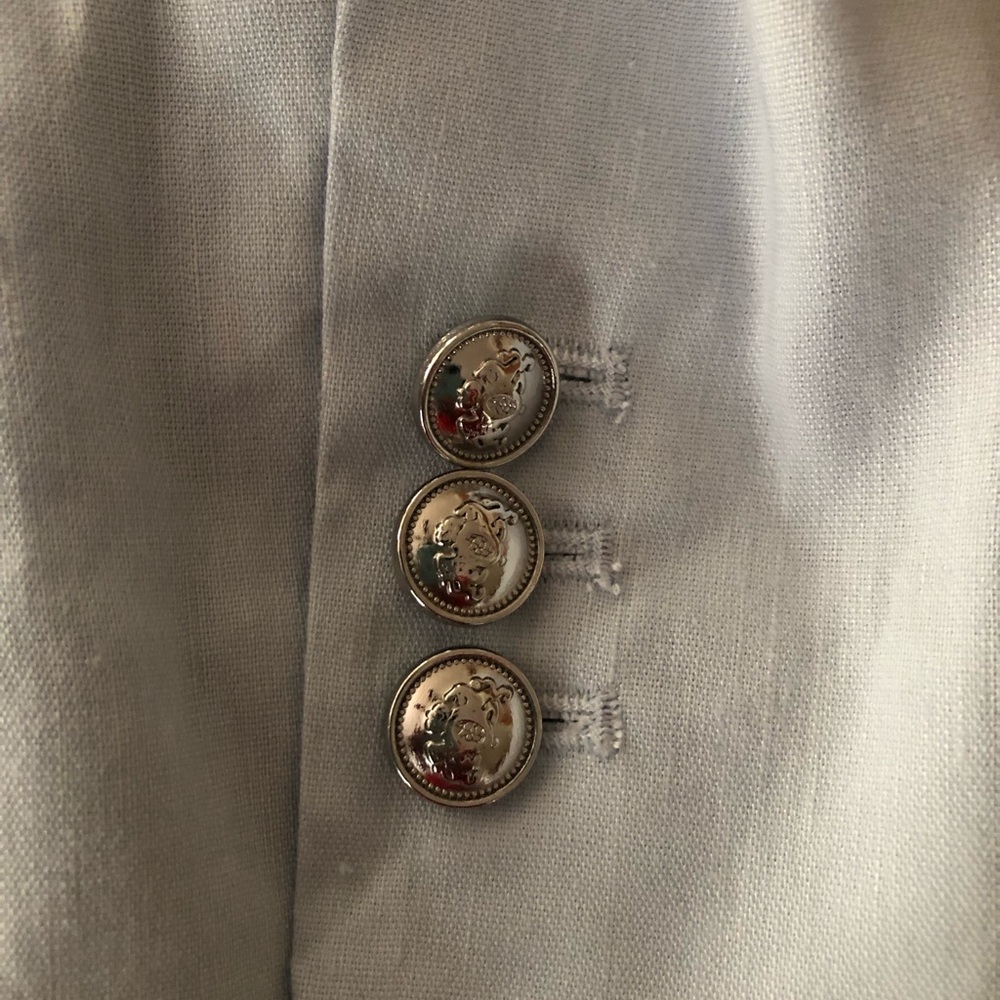 Antonio Melani Linen Blend Double Breasted Blazer 0 - Picture 7 of 7